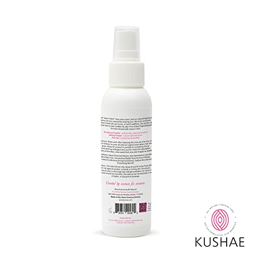 Kushae Feminine Deodorant Spray – OB/GYN Made, All Natural, Prevent Odors in ...