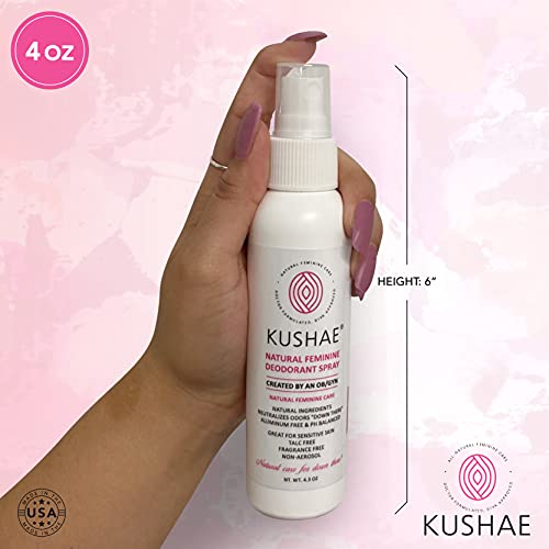Kushae Feminine Deodorant Spray – OB/GYN Made, All Natural, Prevent Odors in ...