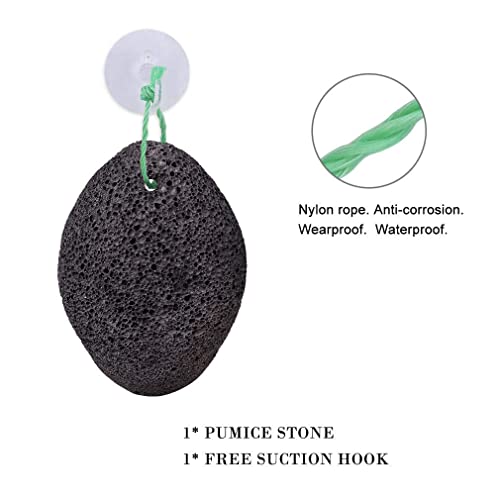 KuuCare Pumice Stone for Feet, Natural Earth Lava Pumice Stone - Foot File Ca...