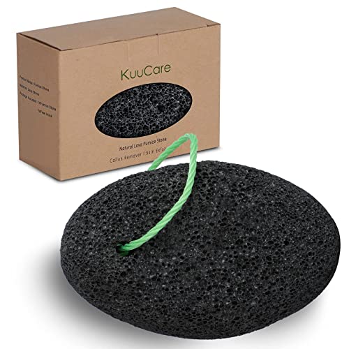 KuuCare Pumice Stone for Feet, Natural Earth Lava Pumice Stone - Foot File Ca...