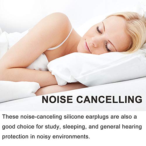 Ear Plugs for Sleeping, Reusable Silicone Moldable Noise Cancelling Sound Blo...