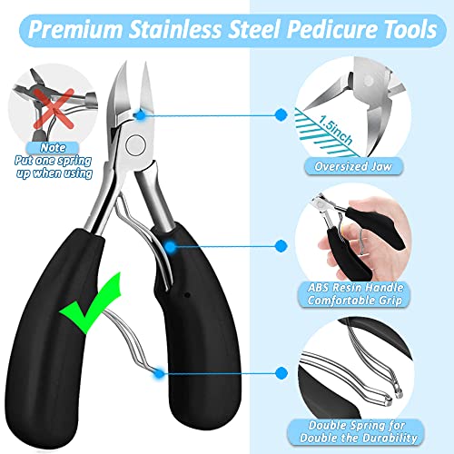 Podiatrist Toenail Clippers for Thick Nails, Professional Ingrown Toenail Too...