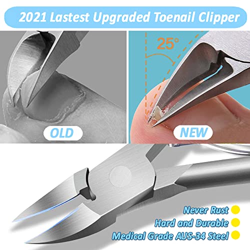 Podiatrist Toenail Clippers for Thick Nails, Professional Ingrown Toenail Too...