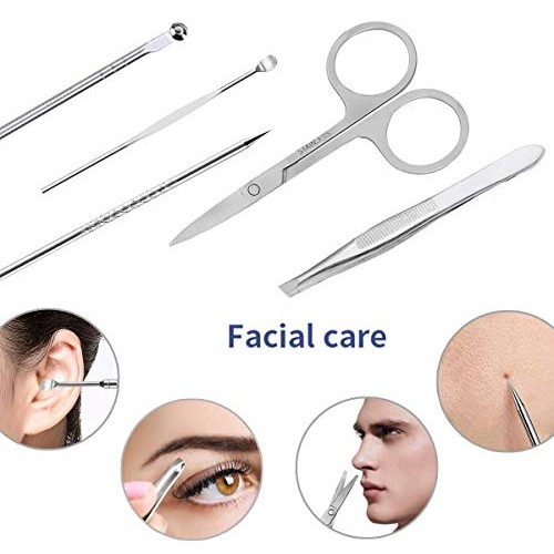 Pedicure Manicure Kit 18 in 1 Manicure Set Professional Sharp Nail Clippers T...