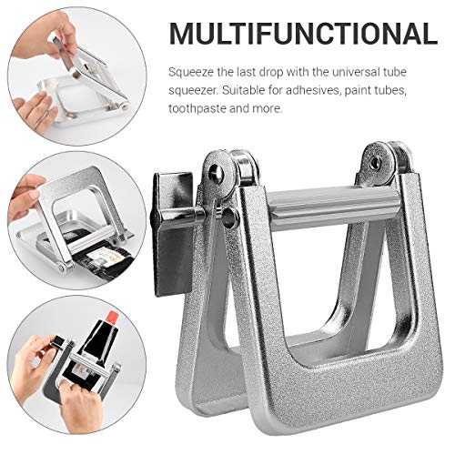 kwmobile Metal Toothpaste Tube Squeezer - Large Multifunctional Tube Wringer ...
