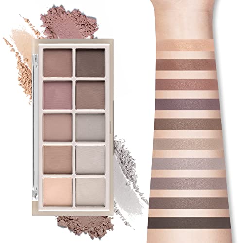 KYDA 10 Colors Eyeshadow Palette, Colorful Matte and Glitter Color Eyeshadow ...