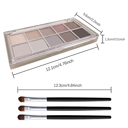 KYDA 10 Colors Eyeshadow Palette, Colorful Matte and Glitter Color Eyeshadow ...