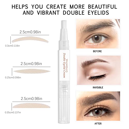 KYDA Double Eyelid Sticker Kit, 480pcs Eyelid Lifter Strips, Droopy Eyelid Li...