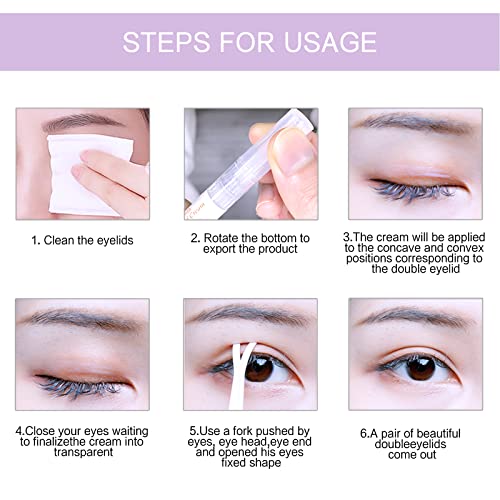 KYDA Double Eyelid Sticker Kit, 480pcs Eyelid Lifter Strips, Droopy Eyelid Li...