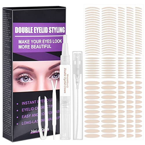 KYDA Double Eyelid Sticker Kit, 480pcs Eyelid Lifter Strips, Droopy Eyelid Li...
