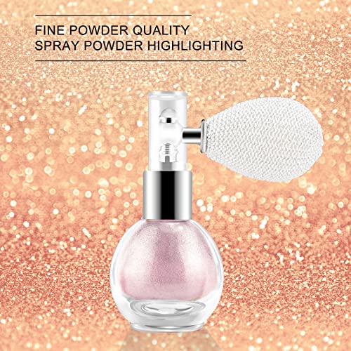 KYDA Highlighter Powder Spray, Glitter High Gloss Spray Shimmer Sparkle Powde...