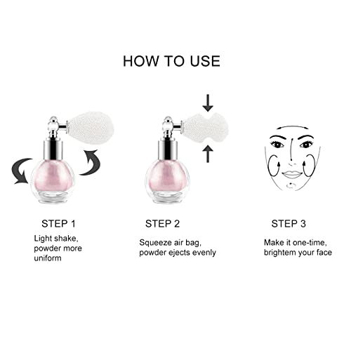 KYDA Highlighter Powder Spray, Glitter High Gloss Spray Shimmer Sparkle Powde...