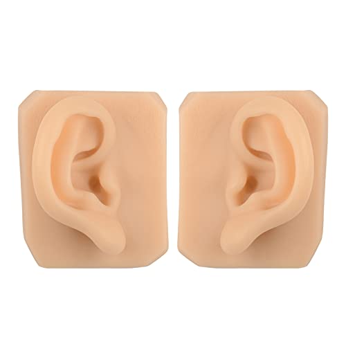 KZ55H 1 Pair Silicone Ear Model Flexible Ear Mold Soft Body Part Displays for...