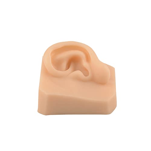 KZ55H 1 Pair Silicone Ear Model Flexible Ear Mold Soft Body Part Displays for...