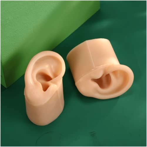 KZ55H 1 Pair Silicone Ear Model Human Ear Model Acupuncture Massage Practice ...