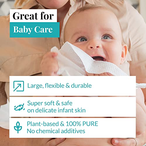 KubWipes | Premium Cotton Dry Wipes | Natural Skin Cleaning Wipes | Soft & Se...