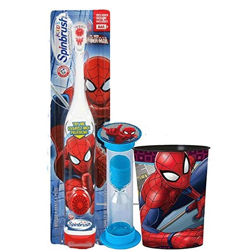 Marvel Avengers 3pc Bright Smile Oral Hygiene Bundle. Turbo Powered Toothbrus...