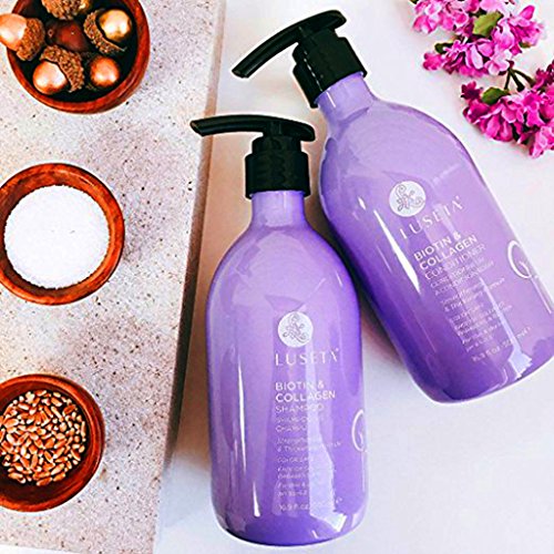 Luseta Biotin & Collagen Shampoo & Conditioner Set 2 x 16.9oz - Thickening fo...