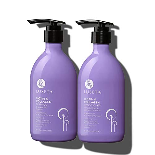 Luseta Biotin & Collagen Shampoo & Conditioner Set 2 x 16.9oz - Thickening fo...