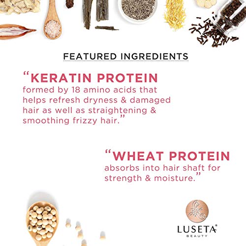 Luseta Keratin Shampoo and Conditioner for Color Treated Damaged & Dry Hair, ...