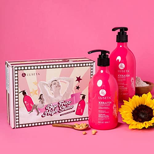 Luseta Keratin Shampoo and Conditioner for Color Treated Damaged & Dry Hair, ...