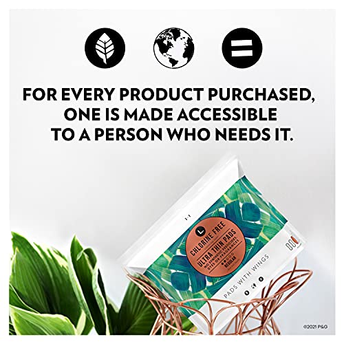 L. Chlorine Free Ultra Thin Pads Regular Absorbency, Organic Cotton, Free fro...