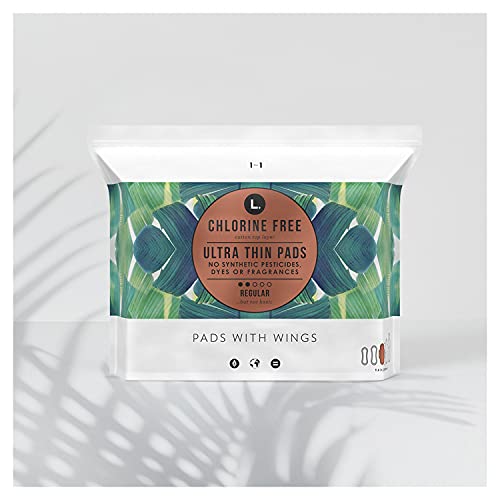 L. Chlorine Free Ultra Thin Pads Regular Absorbency, Organic Cotton, Free fro...