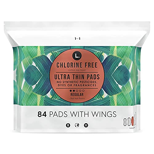 L. Chlorine Free Ultra Thin Pads Regular Absorbency, Organic Cotton, Free fro...