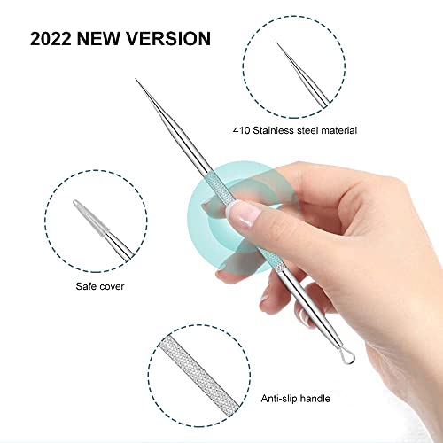 Blackhead Remover, 2 PCS Pimple Popper Tool，Stainless Steel Pimple Extractor...