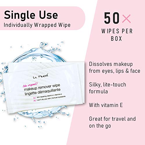 La Fresh Makeup Remover Cleansing Face Wipes Case of 50ct Facial Towelettes w...