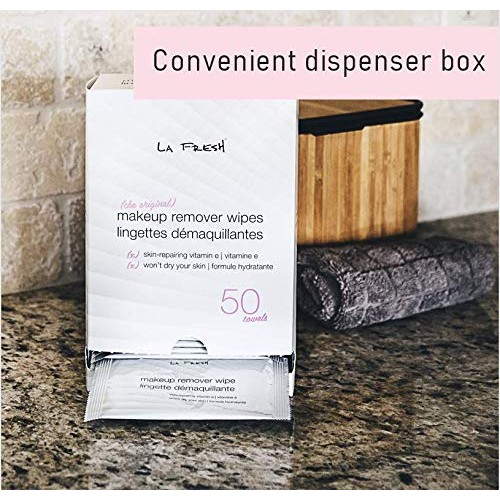La Fresh Makeup Remover Cleansing Face Wipes Case of 50ct Facial Towelettes w...