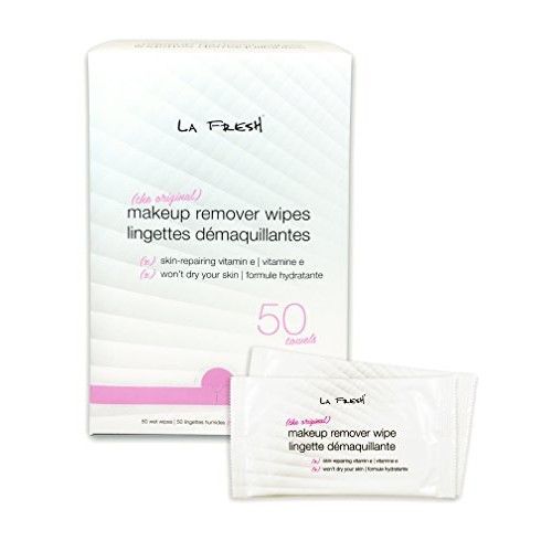 La Fresh Makeup Remover Cleansing Face Wipes Case of 50ct Facial Towelettes w...