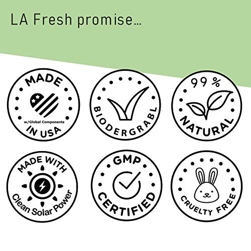 La Fresh Mosquito Repellent Wipes, Individually Wrapped - Natural, Deet Free,...