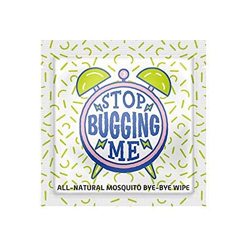 La Fresh Mosquito Repellent Wipes, Individually Wrapped - Natural, Deet Free,...