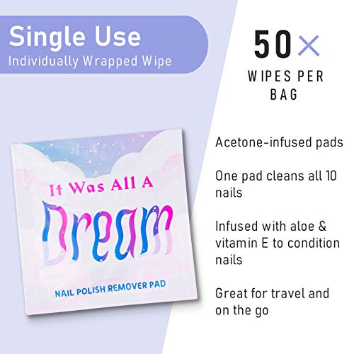LA Fresh Nail Polish Remover Pads Pack of 50ct Individually Wrapped with Lave...