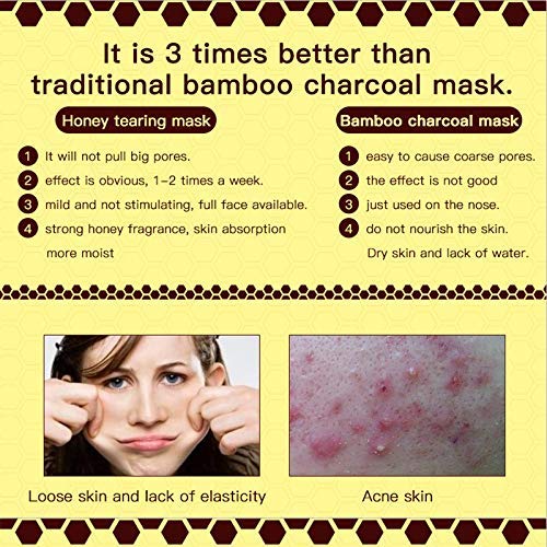 Blackhead Remover Peel Off Mask Deep Pore Acne Cleansing Facial Mask Nose Sme...