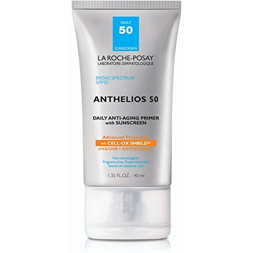 La Roche-Posay Anthelios Anti-Aging Primer with Sunscreen, 50 SPF, Blurs Fine...