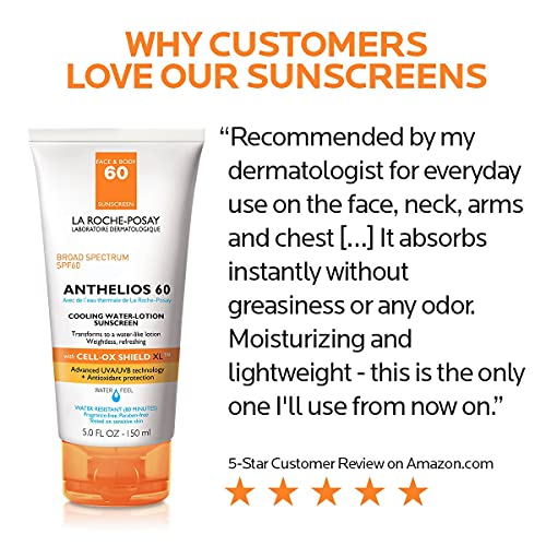 La Roche-Posay Anthelios Cooling Water Lotion Sunscreen Broad Spectrum SPF 60...