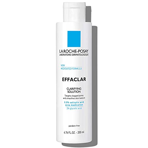 La Roche-Posay Effaclar Clarifying Solution Acne Toner with Salicylic Acid an...