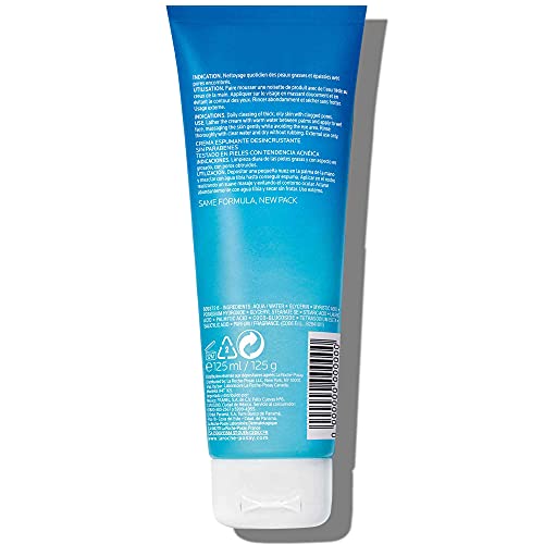 La Roche-Posay Effaclar Deep Cleansing Foaming Cream Cleanser, Daily Face Was...