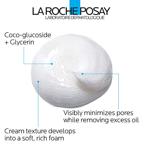 La Roche-Posay Effaclar Deep Cleansing Foaming Cream Cleanser, Daily Face Was...