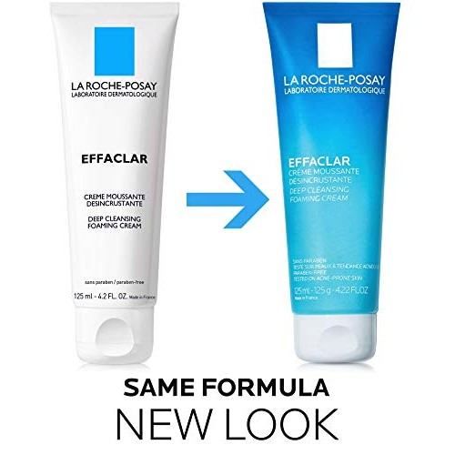 La Roche-Posay Effaclar Deep Cleansing Foaming Cream Cleanser, Daily Face Was...
