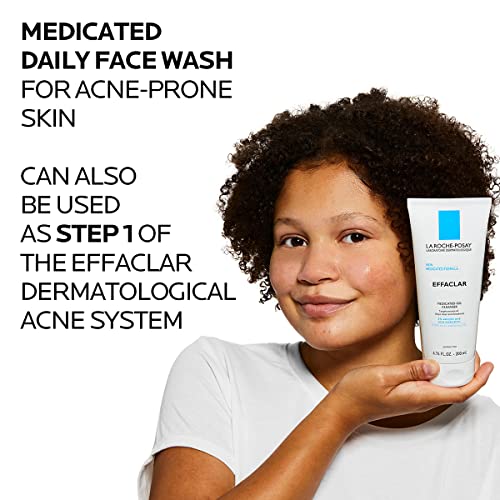 La Roche-Posay Effaclar Medicated Gel Facial Cleanser, Foaming Acne Face Wash...