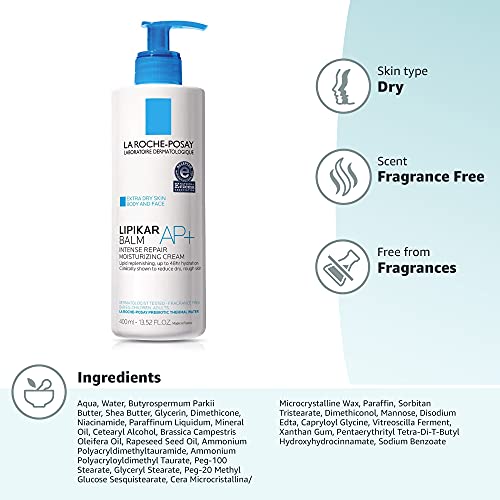 La Roche-Posay Lipikar Balm AP+ Intense Repair Body Lotion for Dry Skin, Body...