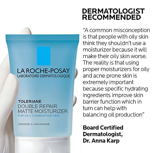 La Roche-Posay Toleriane Double Repair Matte Face Moisturizer, Daily Gel Mois...