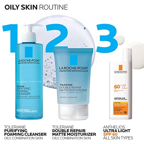 La Roche-Posay Toleriane Double Repair Matte Face Moisturizer, Daily Gel Mois...