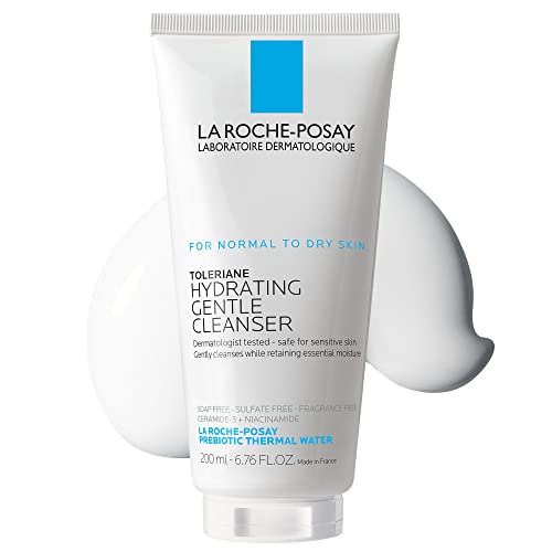 La Roche-Posay Toleriane Hydrating Gentle Facial Cleanser, Daily Face Wash wi...