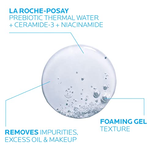 La Roche-Posay Toleriane Purifying Foaming Facial Cleanser, Oil Free Face Was...