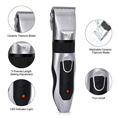 labato Hair Clippers for Men Cordless Beard Trimmer Home Hair Cutting Kit Sha...