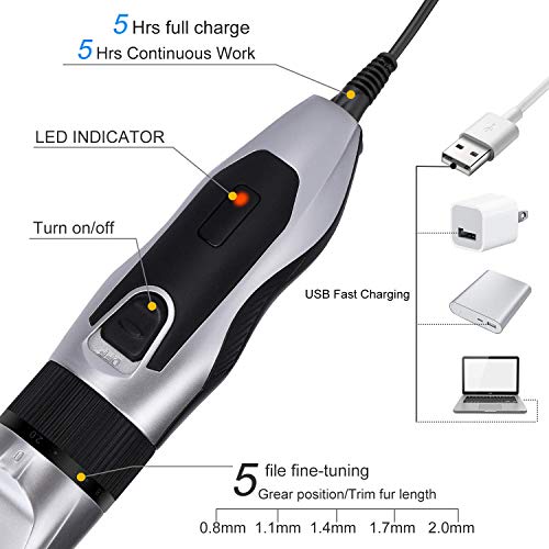 labato Hair Clippers for Men Cordless Beard Trimmer Home Hair Cutting Kit Sha...